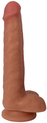 8 Inch Slim Dong With Balls - Vanilla  2