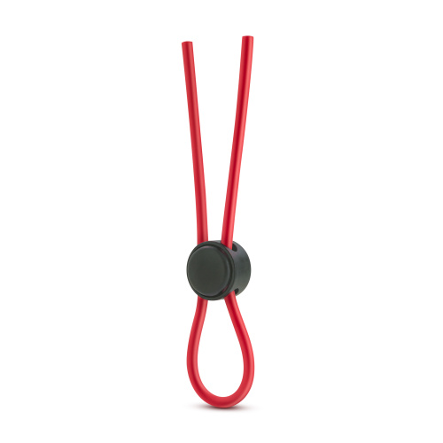 Stay Hard - Silicone Loop Cock Ring - Red  2