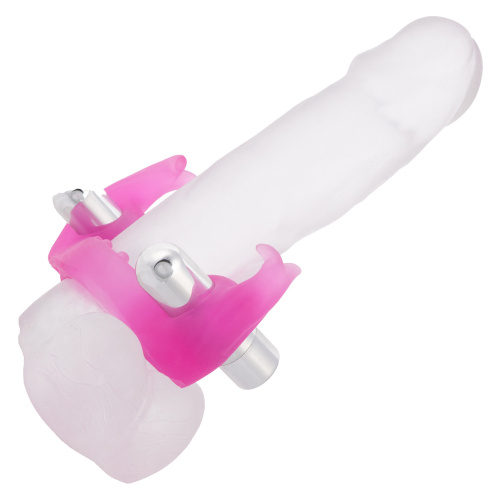Silicone Triple Orgasm Erection Enhancer Pink Rechargeable  3