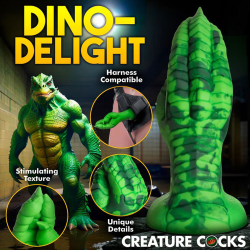 Raptor Claw Fisting Silicone Dildo - Green  2