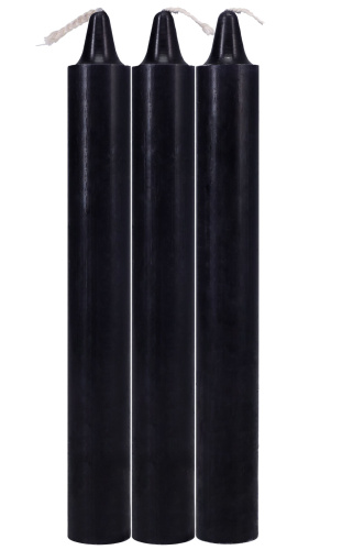 Japanese Drip Candles - 3 Pack - Black  3
