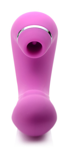 Shegasm 5 Star 10x Tapping G-Spot Vibe With Suction - Pink  2