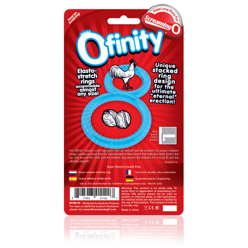 Ofinity Double Ring - Blue  5