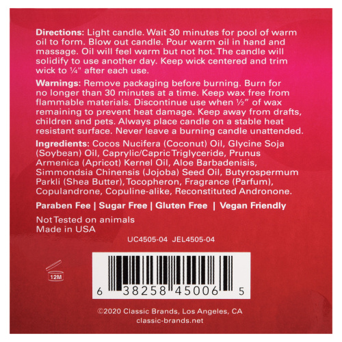 Massage Candle - Netflix and Chill - Berry Yummy - 4 Oz. Jar  3