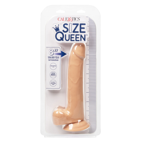 Size Queen 8 inch/20.25 Cm - Ivory  2