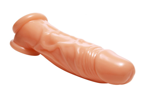 Realistic Flesh Penis Enhancer and Ball Stretcher  3