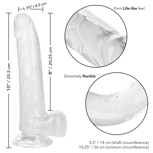 Size Queen 8 inch/20.25 Cm - Clear  4
