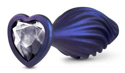 Anal Adventures Matrix - Swirling Bling Plug -  Sapphire  2