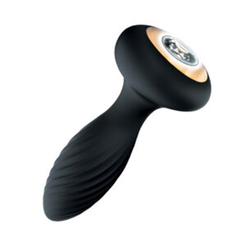 Goddess Diamond Vibrating Plug - Black  2