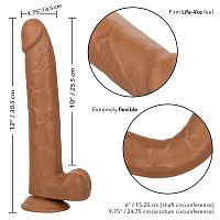Size Queen 10 inch/25.5 Cm - Brown