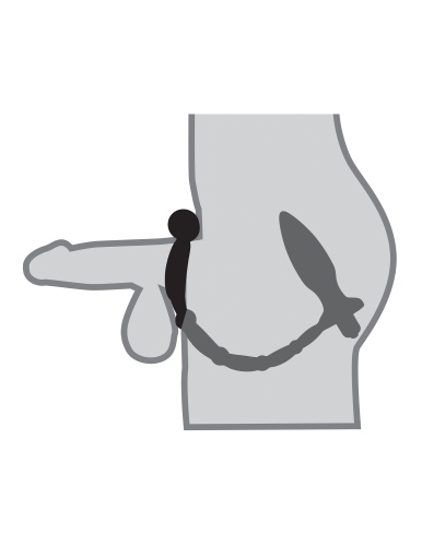 Anal Fantasy Collection Ass Kicker With Cockring - Black  3