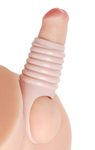 Really Ample Ribbed Penis Enhancer Sheath  3