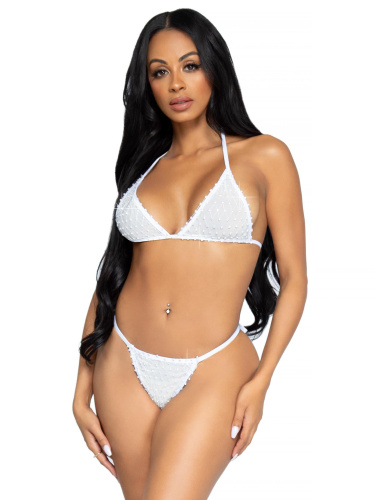 2 Pc Tempest Bikini Set - White- One Size  3