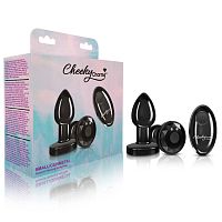 Vibrating Gunmetal Metal Remote Plug - Small