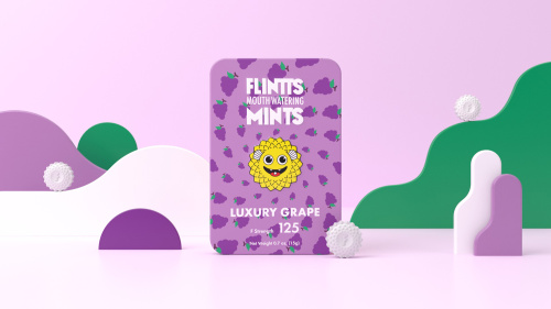 Flintts Mouth Watering Mints Luxury Grape -  F-Strength 125  3