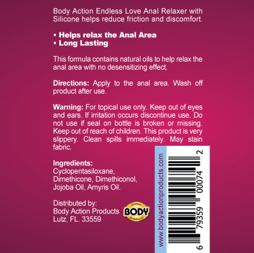 Endless Love Anal Relaxing Silicone Lubricant 1.7  2