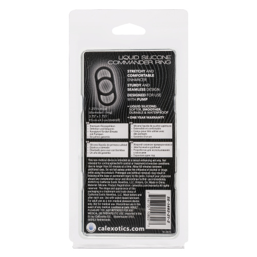 Alpha Liquid Silicone Commander Ring - Black  2