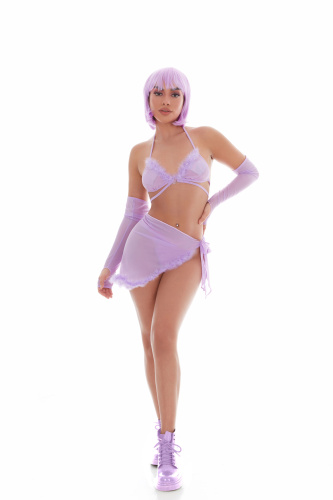 Feeling Fuzzy 5pc Set - Small/medium Lilac  2