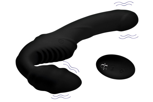 Pro Rider 9x Vibrating Silicone Strapless Strap on With Remote Control  3