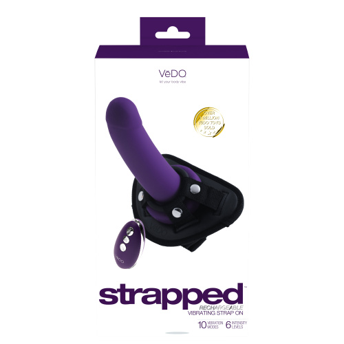 Strapped Rechargeable Strap on - Purple  5