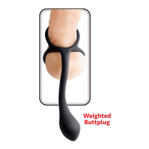 My Cockring Cring With Buttplug - Black  3