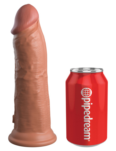 King Cock Elite 8 Inch Silicone Dual Density Cock - Tan  2