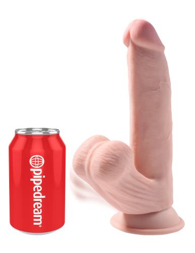 8 Inch Triple Density Cock With Swinging Balls - Light  5