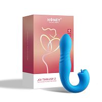 Joi Thrust 2 - App Controlled Thrusting G-Spot Vibrator - Blue