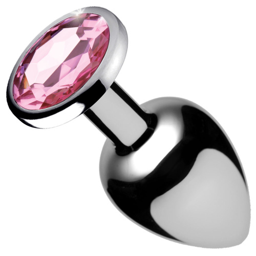 Pink Gem Anal Plug - Small  2
