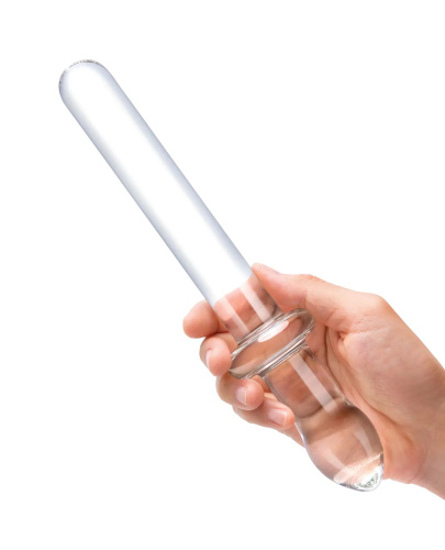 9.25 Inch Classic Smooth Dual-Ended Dildo - Clear  5