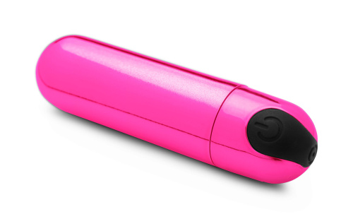 10x Rechargeable Vibrating Metallic Bullet - Pink  2