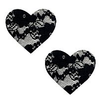 Vogue Black Lace I Heart U Nipztix Pasties