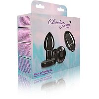 Vibrating Gunmetal Metal Remote Plug - Small