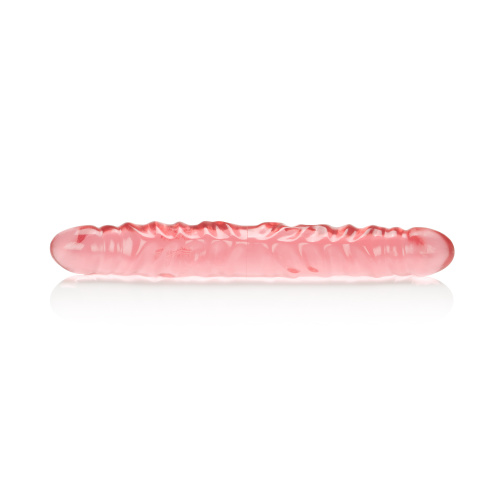 Translucence 12 Inches Veined Double Dong - Pink  2