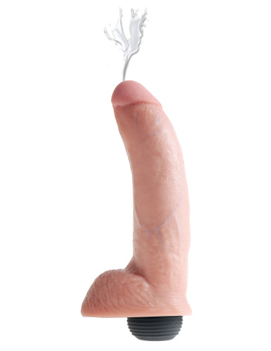King Cock 9 Inch Squirting Cock With Balls - Flesh  4
