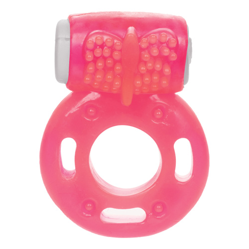 Foil Pack Vibrating Ring - Pink  2
