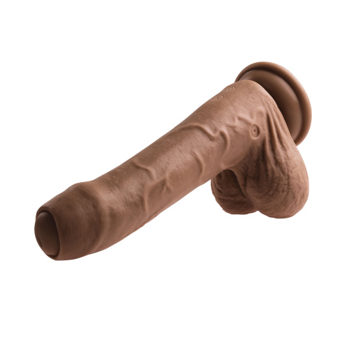 Peek a Boo Vibrating Dildo - Dark  4