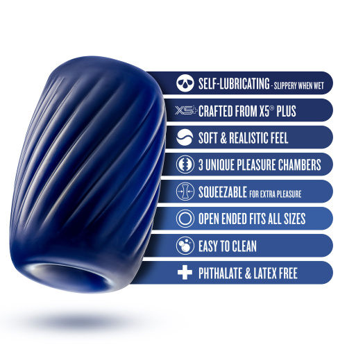 Rize - Turbine - Self-Lubricating Stroker - Blue  5