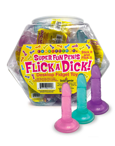 Flick a Dick - Desktop Fidget Toy - Display of 24  2