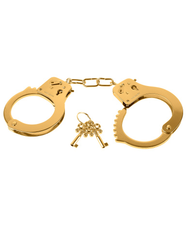Fetish Fantasy Gold Metal Cuffs - Gold  3