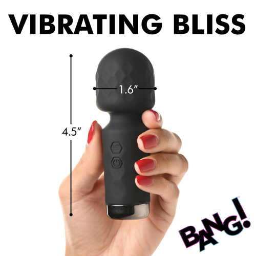 10x Mini Silicone Wand -  Black  3