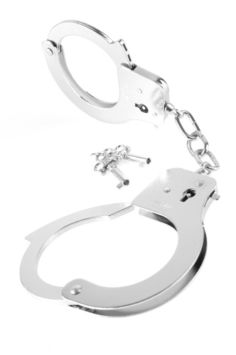 Fetish Fantasy Series Metal Handcuffs - Silver  4