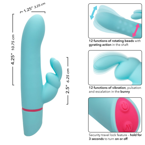 Love Bunny Rotating Bunny - Blue  4