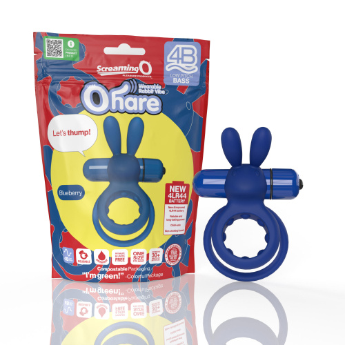Screaming O 4b - Ohare Wearable Rabbit Vibe -  Blueberry  5