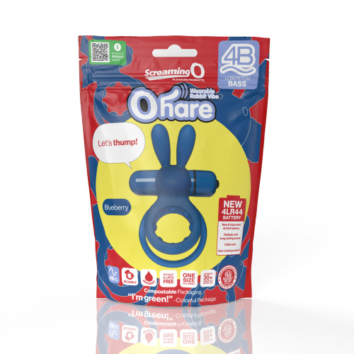 Screaming O 4b - Ohare Wearable Rabbit Vibe -  Blueberry  4