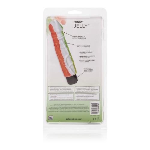 Funky Jelly Vibe 8 Inches - Orange/green  2