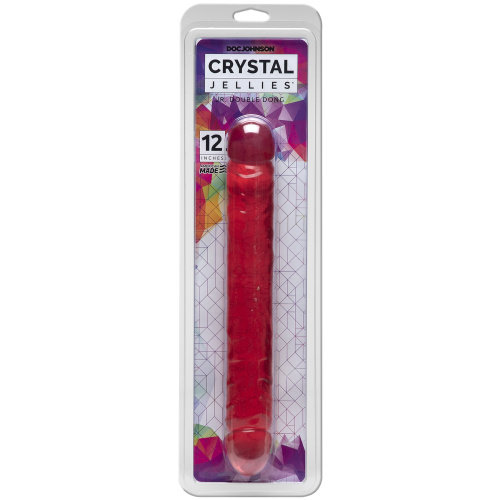 Crystal Jellies Jr. Double Dong 12 Inch - Pink  2