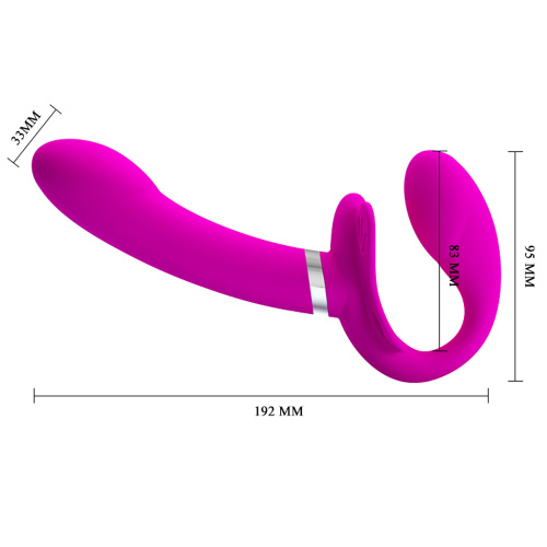 Pretty Love Valerie Strapless Strap on - Fuchsia  2