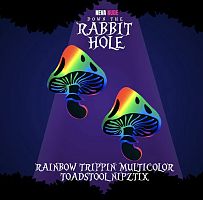Rainbow Trippin' Psychedelic Toadstool Nipple Cover Pasties