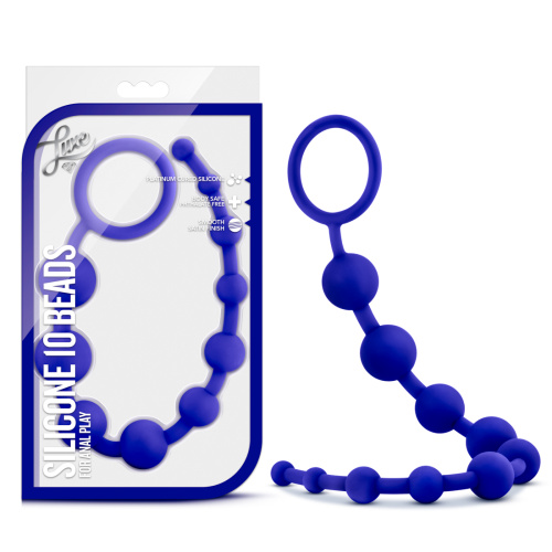 Luxe Silicone 10 Beads - Indigo  2